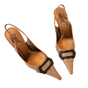 Pointed Toe Buckle Heels (6)