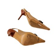 Pointed Toe Buckle Heels (6)