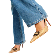 Pointed Toe Buckle Heels (6)