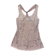 Early 2000s Sheer Sequin Tank (S/M)