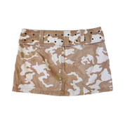 Belted Camo Mini Skirt (M)