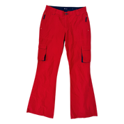 Deep Red Sporty Cargo Pants (M)