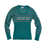 Guess Rhinestone Knit Sweater Top (S)