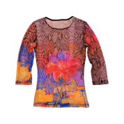 Vintage Graphic Mesh Top (XS/S)