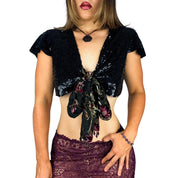 Betsey Johnson Reworked Sequin Shrug (S/M)