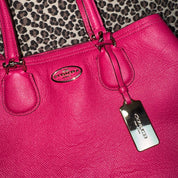 Vintage Coach Hot Pink Leather Bag