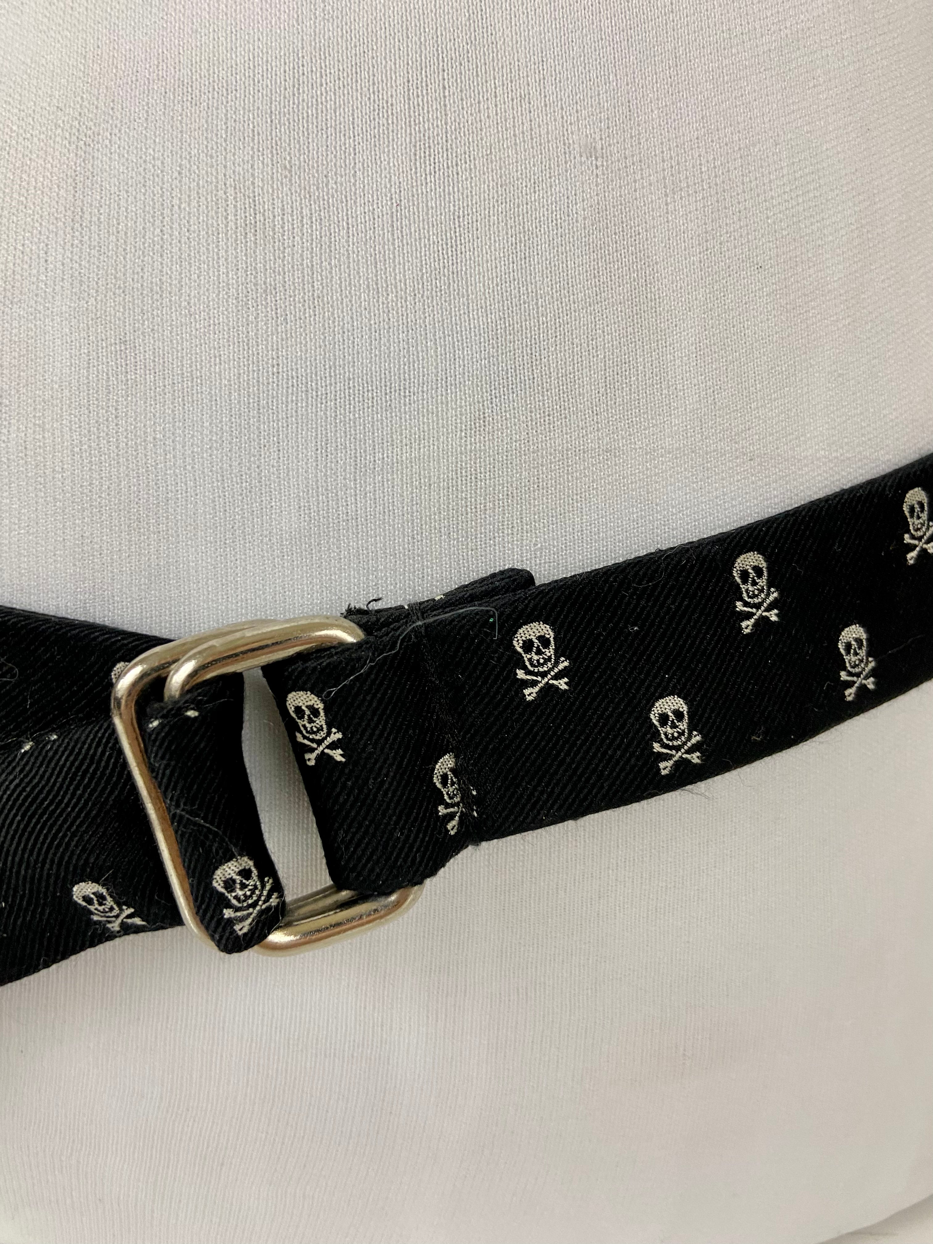 Skull ☠️ fabric belt