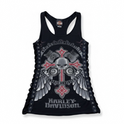 Y2K Harley Davidson cut out tank (XS/S)