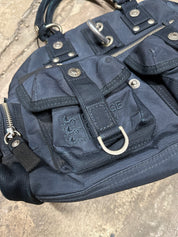 Vintage George Gina Lucy Navy Shoulder No No Bag