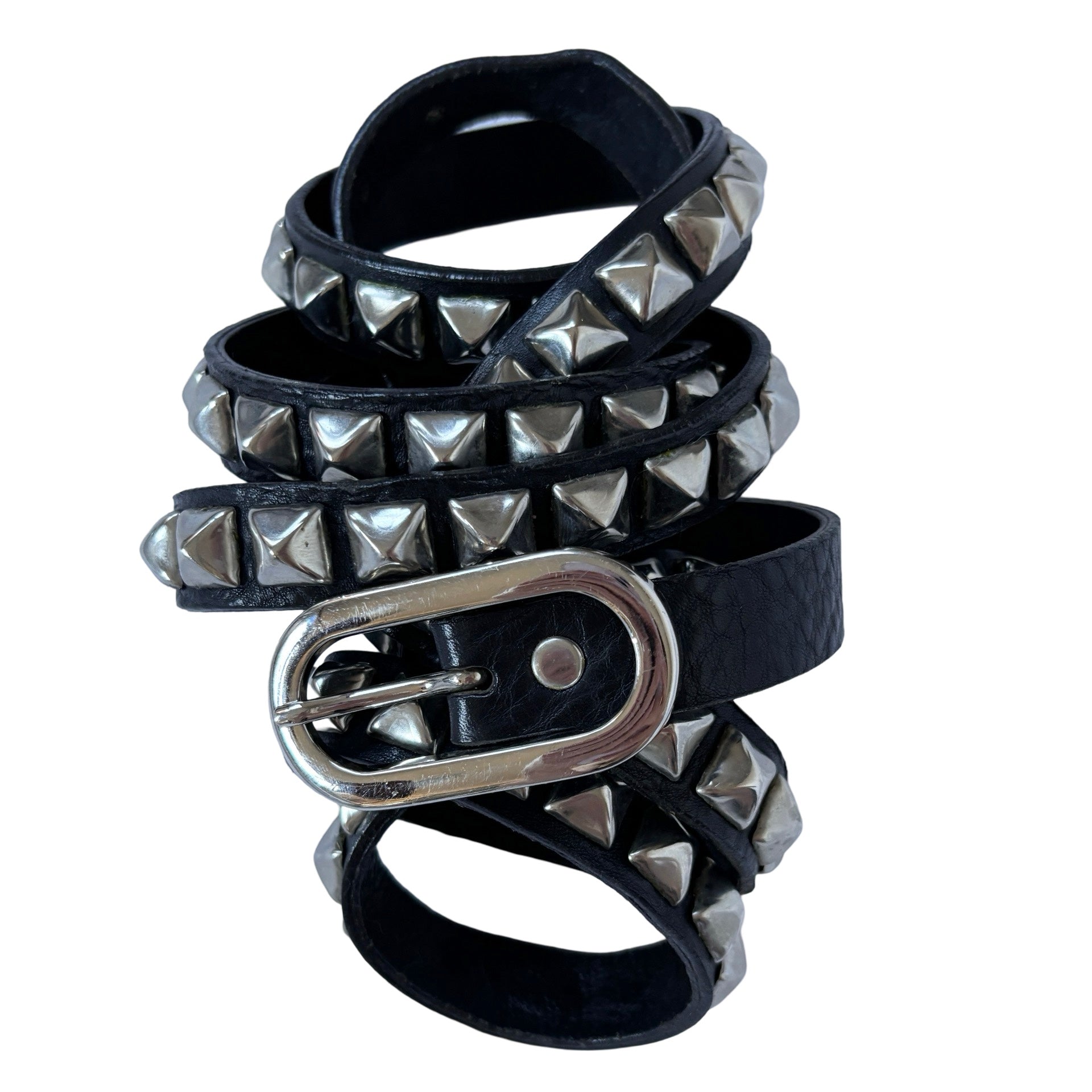 Vintage Studded Leather Belt (M/L)