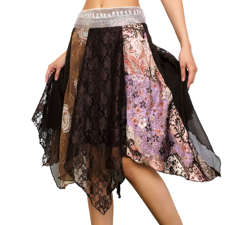 Patchwork Fairy Midi Skirt (M)