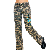 Boston Proper Distressed Camo Cargo Pants (S)