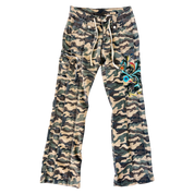 Boston Proper Distressed Camo Cargo Pants (S)