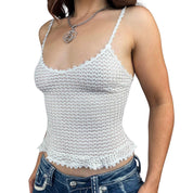 90s Bebe Eyelet Lace Cami (XS)
