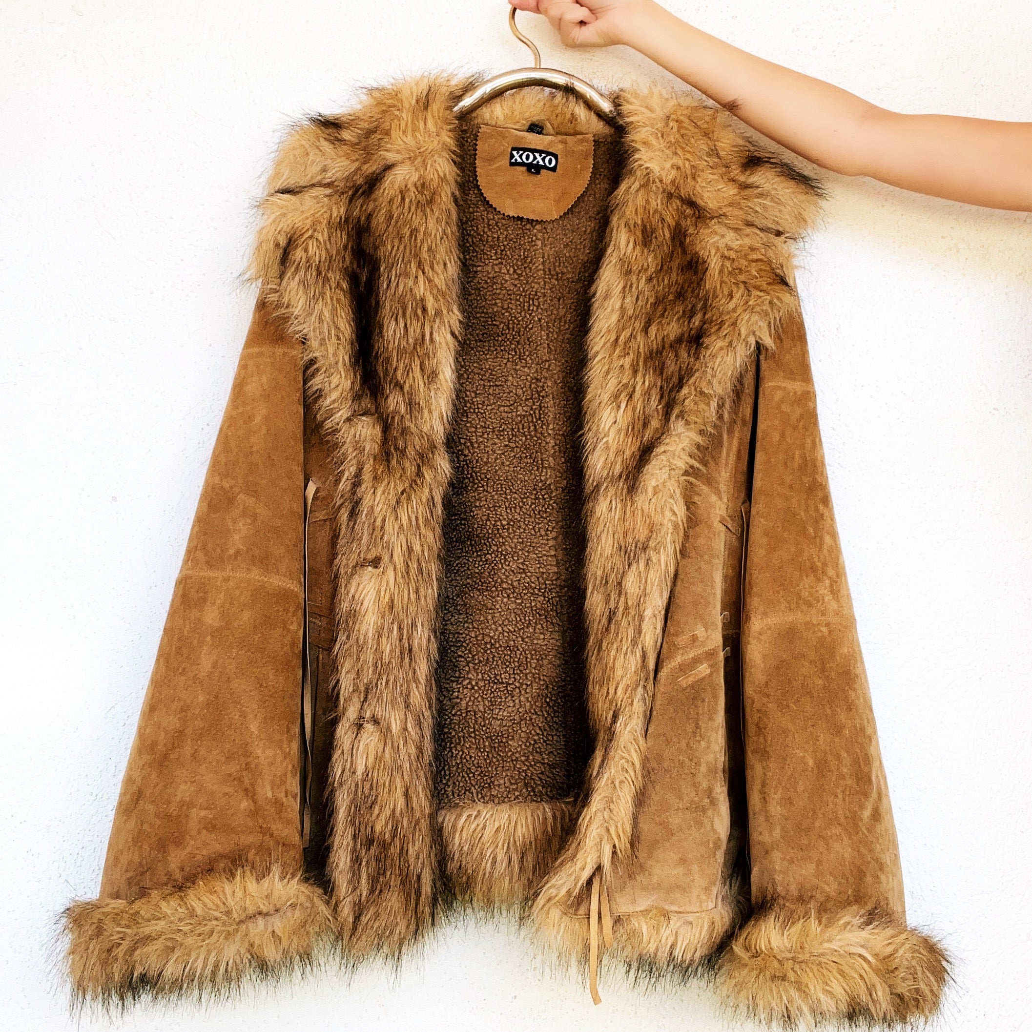 Genuine Suede Penny Lane Coat - Large