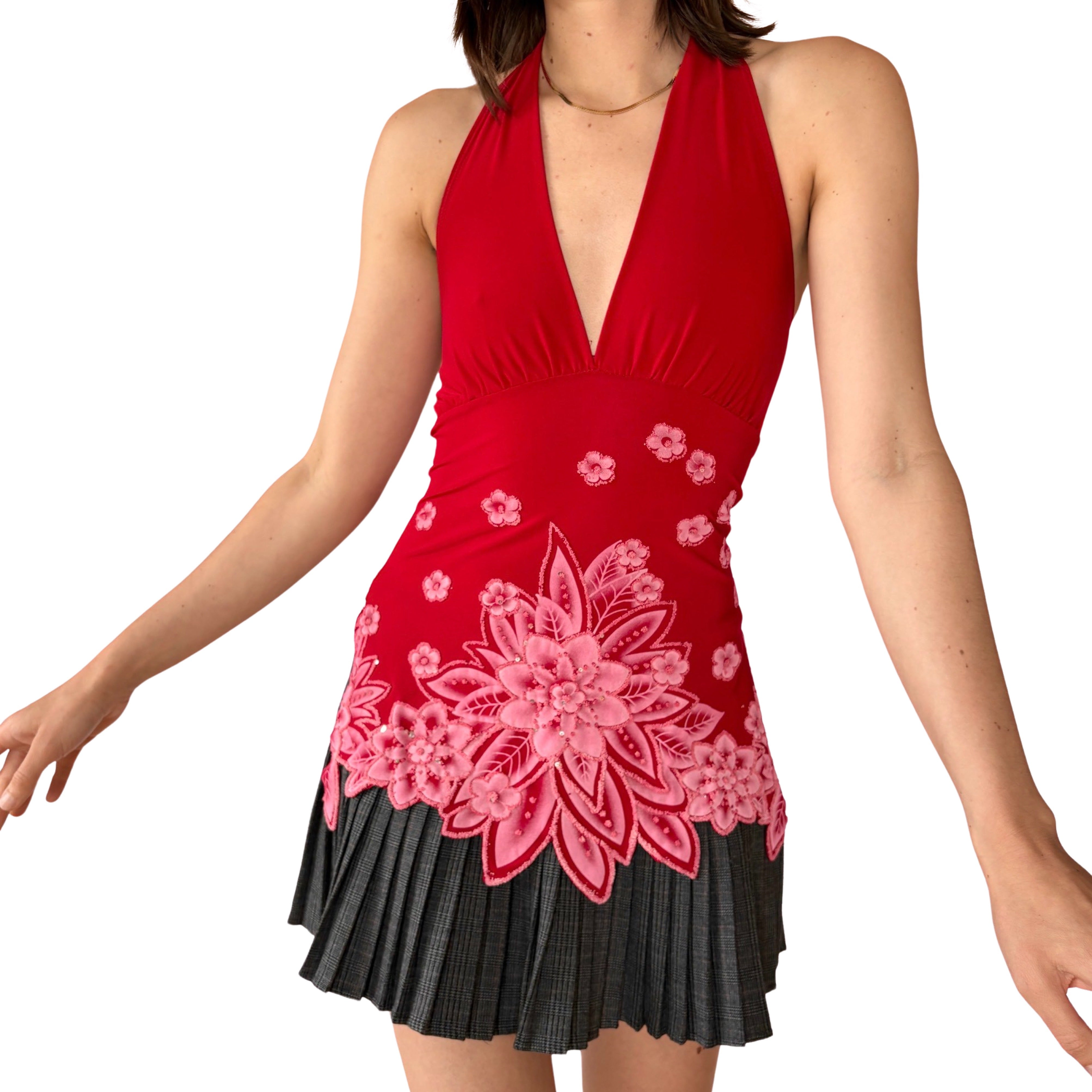 Y2K Cherry Blossom Halter (XS/S)