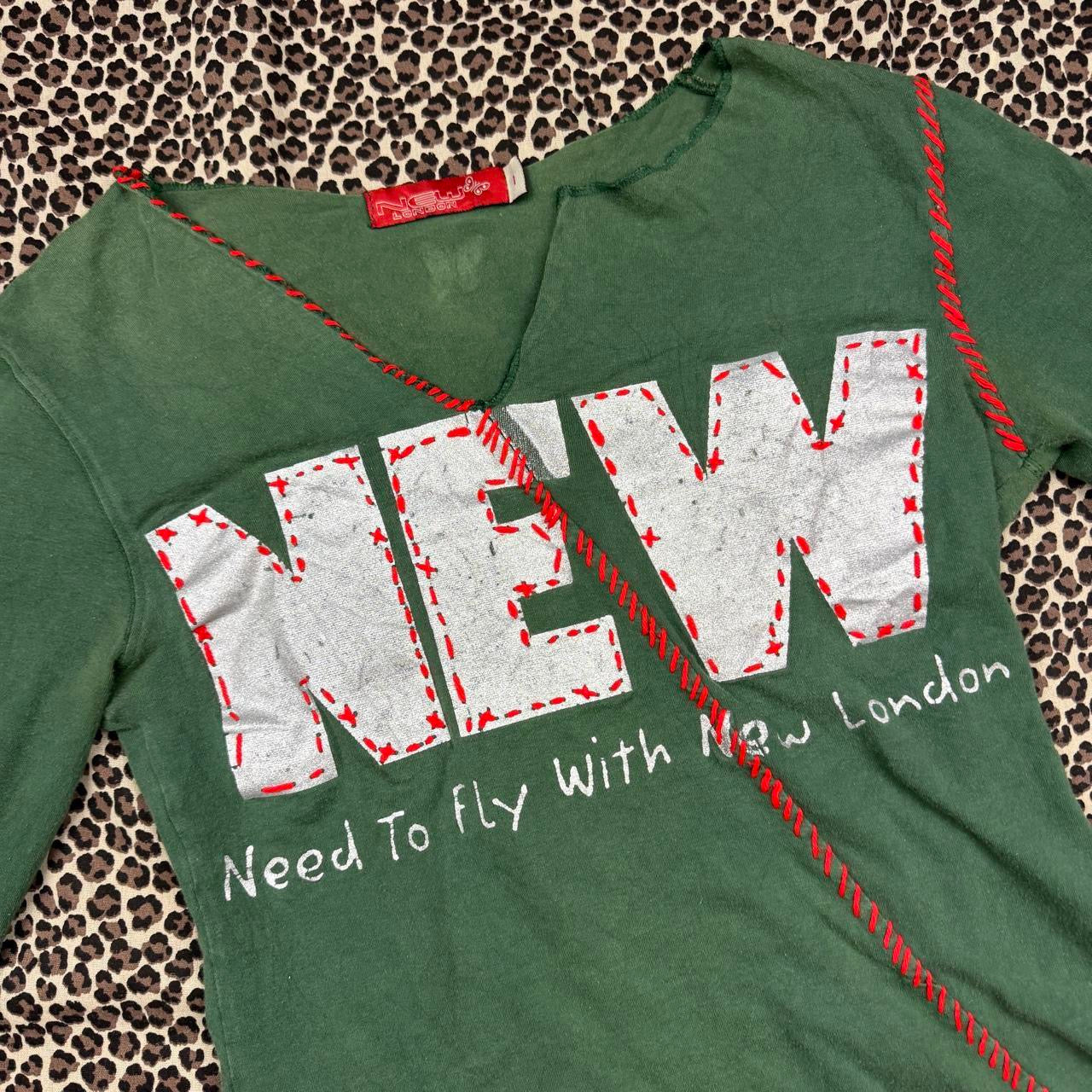 Vintage New London Embroidered Graphic Long Sleeve (S)