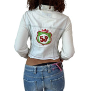 Vintage Phard White Denim Jacket (S)