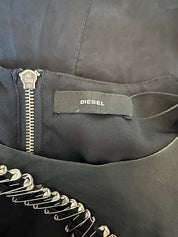 Vintage Diesel Safety Pin Black Avant Garde Dress (S)