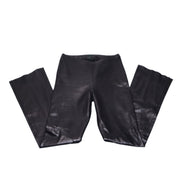 90s Black Genuine Leather Pants (XS)