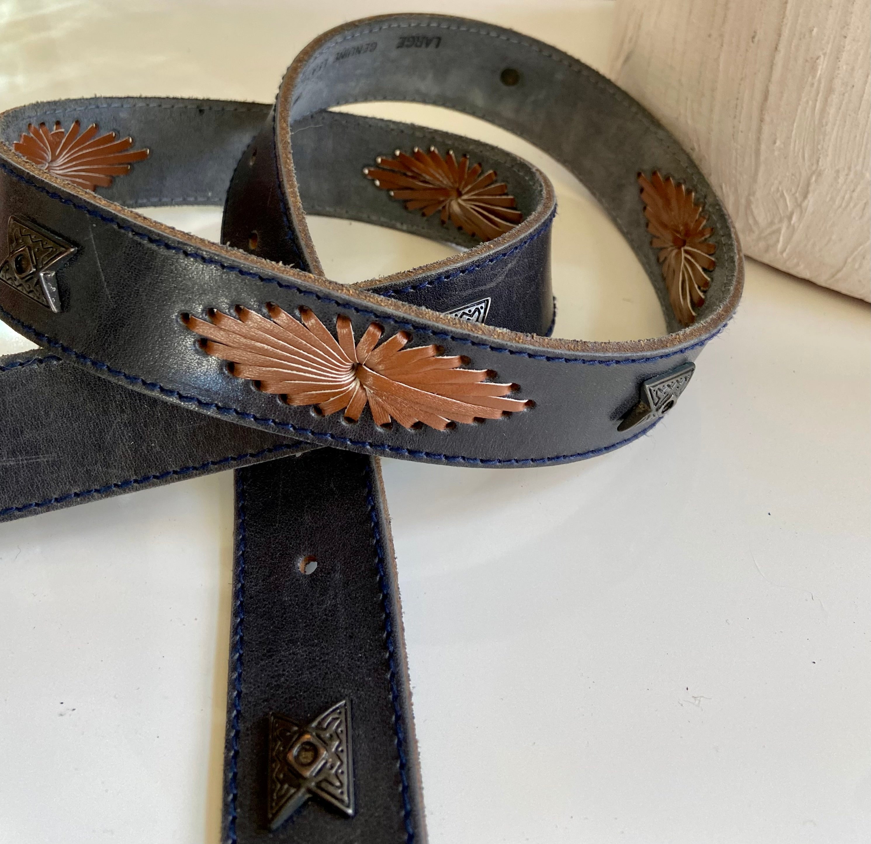 Leather belt
