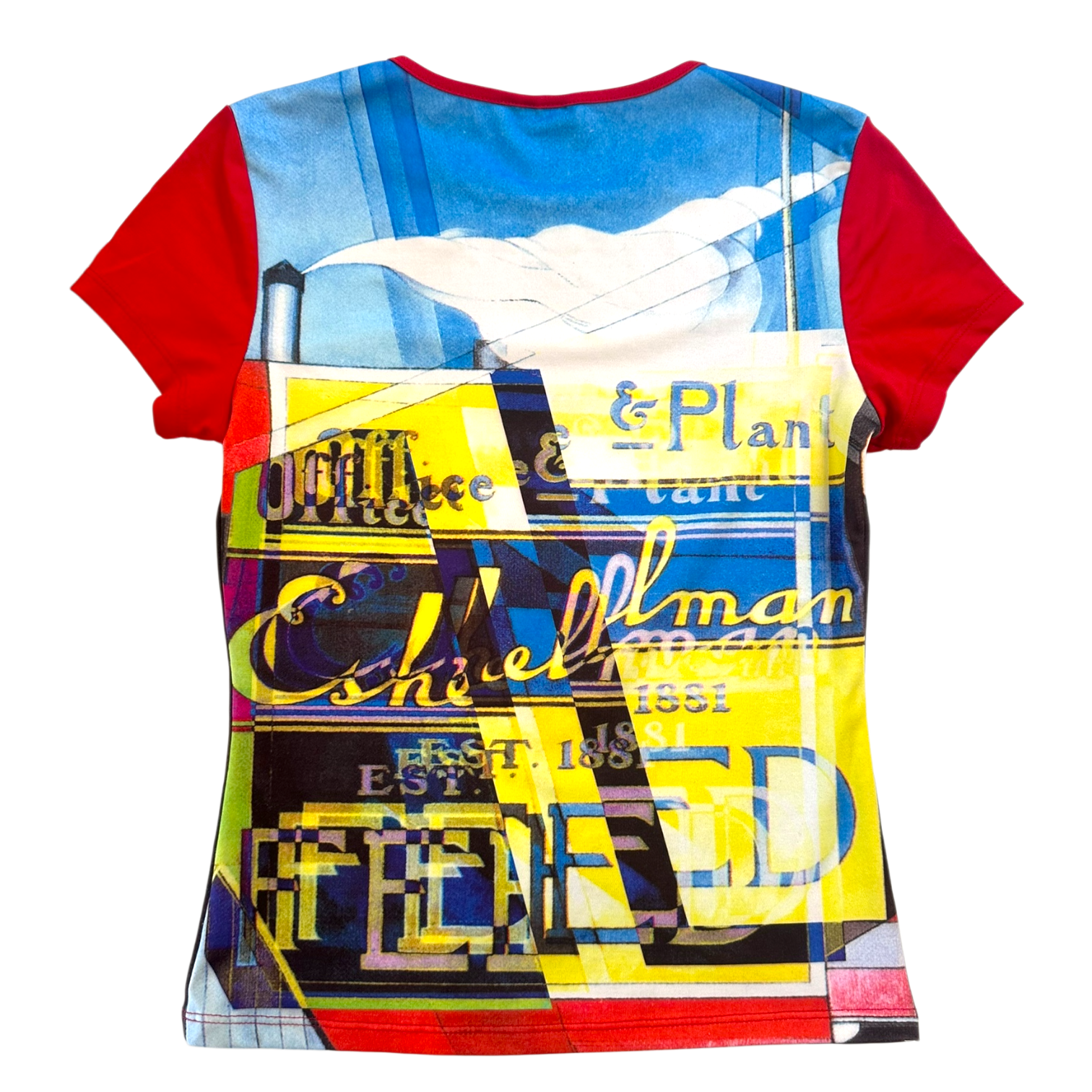Y2K Digital Print Graphic Top (S)