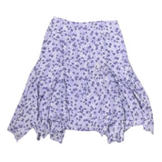 Vintage Lilac Asymmetrical Midi Skirt (M)