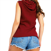 Deep Red Thermal Hooded Top (S)