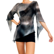 90s Sheer Asymmetrical Top (S)