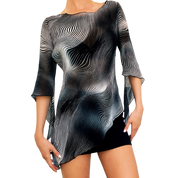 90s Sheer Asymmetrical Top (S)