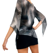 90s Sheer Asymmetrical Top (S)