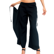 DKNY Linen Wrap Front Pants (S)
