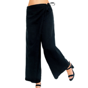 DKNY Linen Wrap Front Pants (S)
