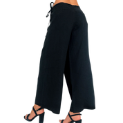 DKNY Linen Wrap Front Pants (S)