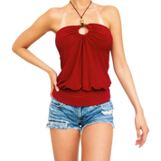 Vintage Keyhole Halter Top (S/M)