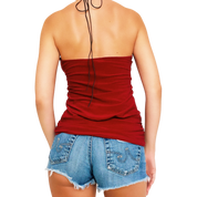 Vintage Keyhole Halter Top (S/M)