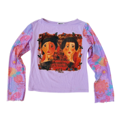 French Vintage Graphic Longsleeve Top (S/M)
