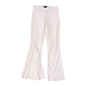 Bebe White Zipper Slacks (S)
