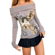 Italian Embellished Cherub Top (S)