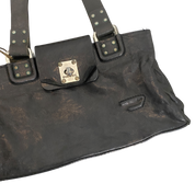 Vintage Leather Black Diesel Bag