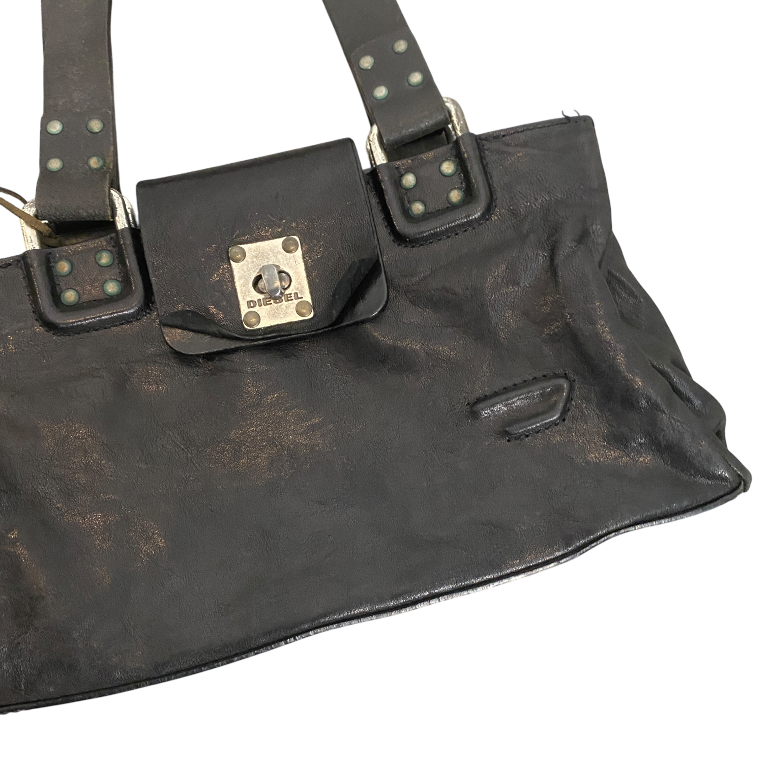 Vintage Leather Black Diesel Bag – Holy Thrift Vintage Leather Black Diesel Bag – Holy Thrift