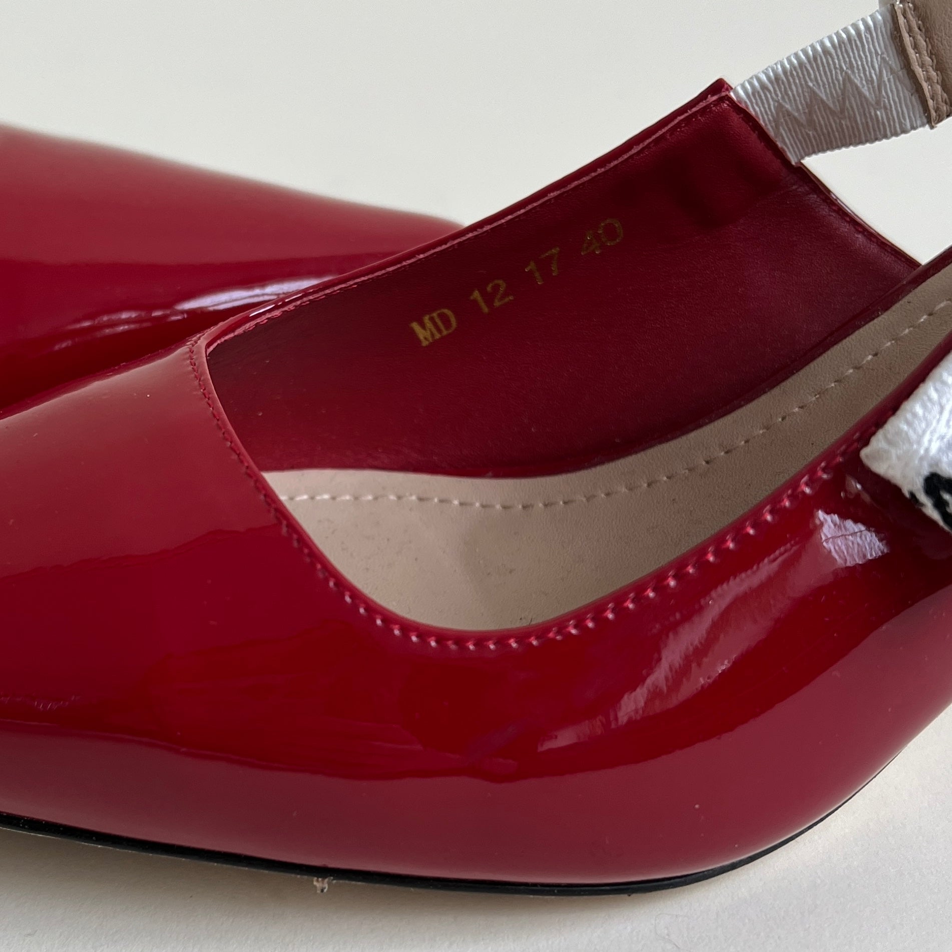J’adior patent leather sling back pumps (9)