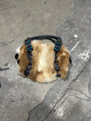 Vintage Real Fur Boho Mini Shoulder Bag