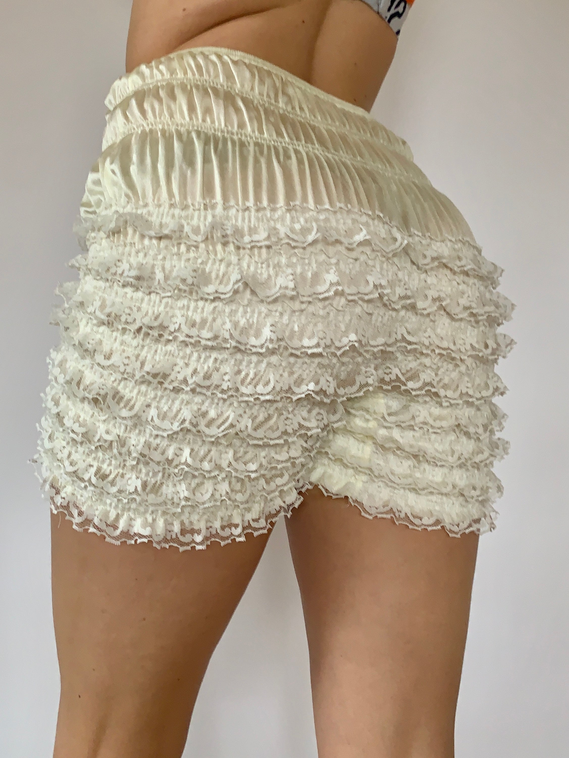 Vintage Ruffle Bloomers - Small