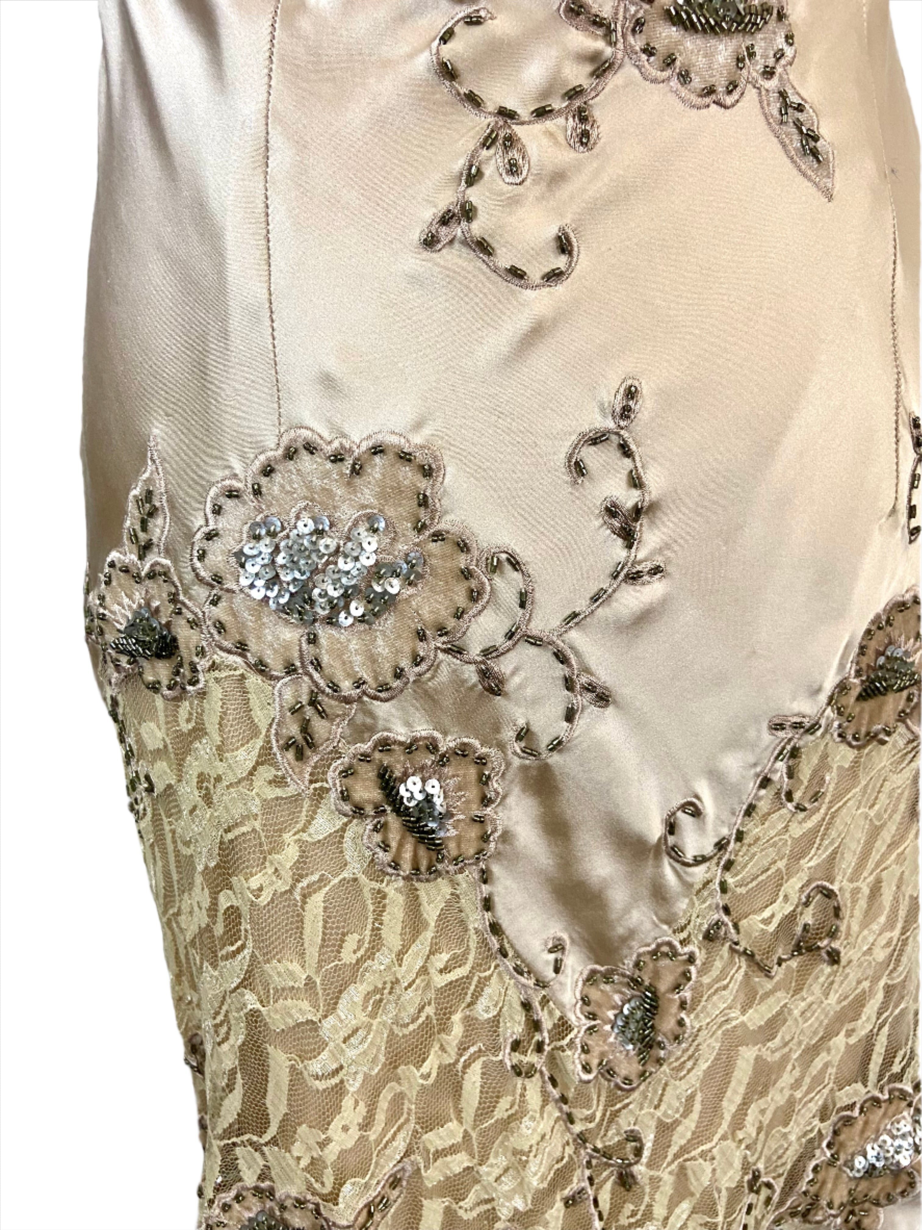 Cache Satin Gold A-line Dress Cache Satin Gold A-line Dress