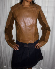 Italian Leather Motorcycle Jacket (M)