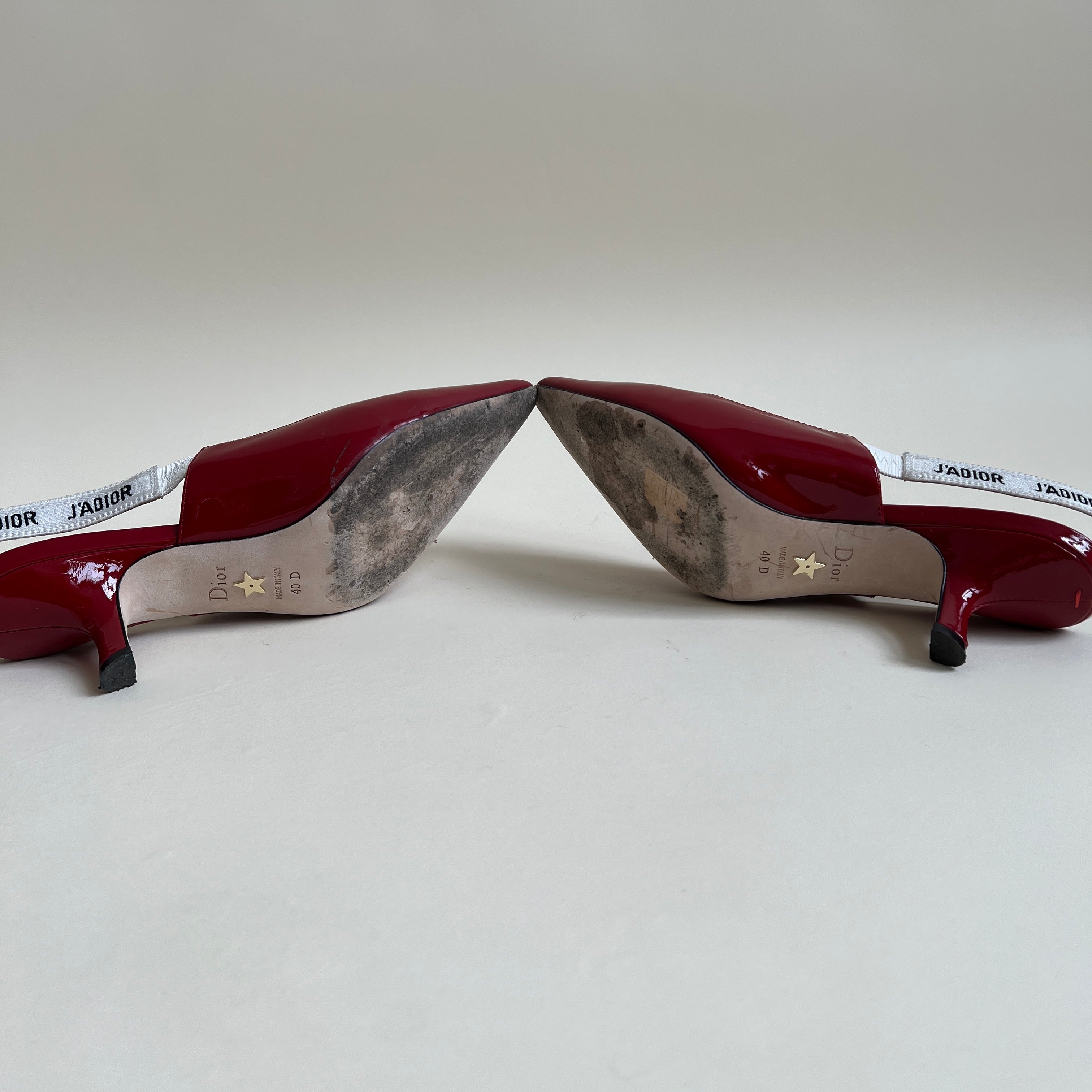 J’adior patent leather sling back pumps (9)