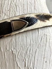 Leather hair belt