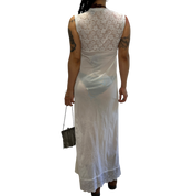 Vintage Coquette Maxi White Lace Night Gown (S/M)
