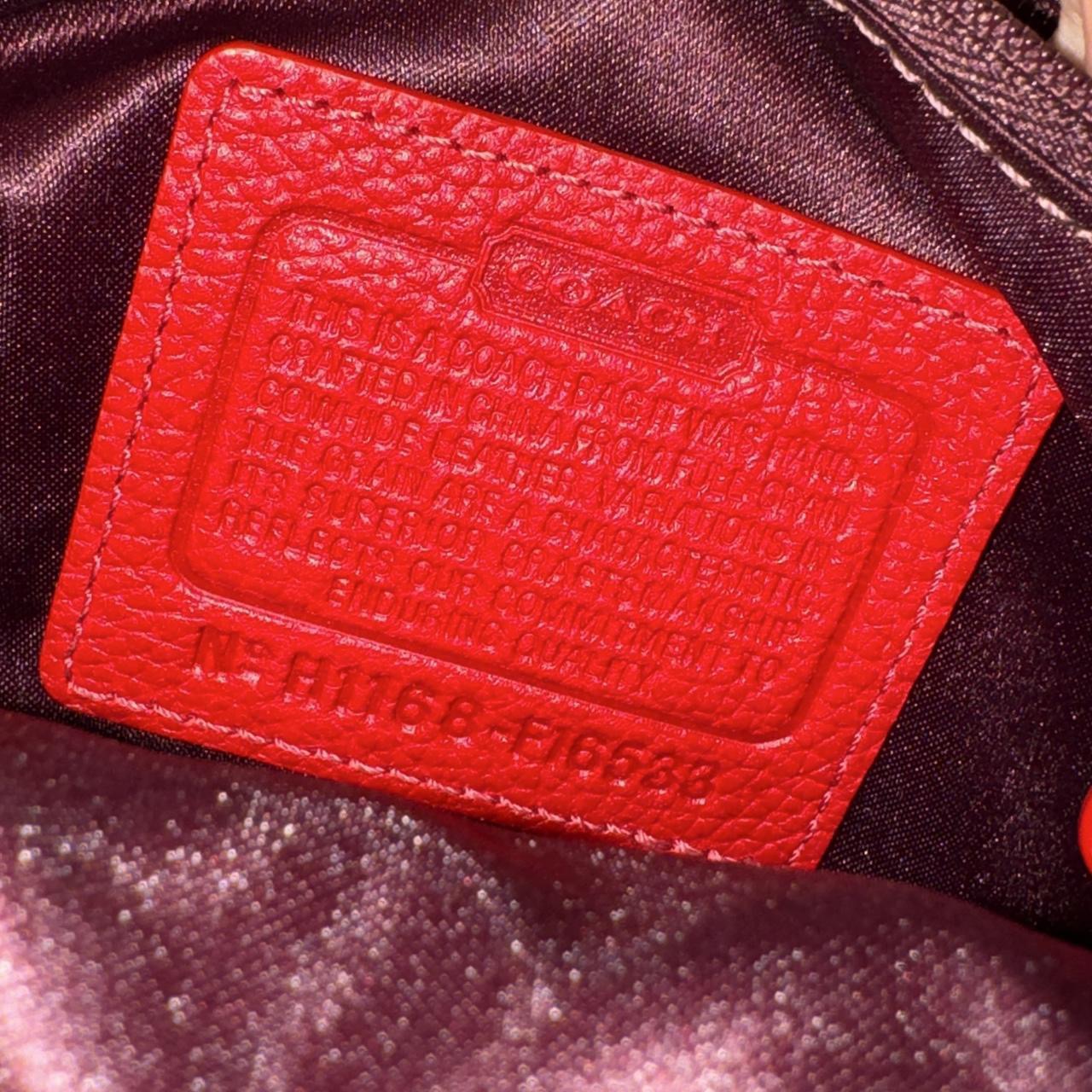 Coach Red Leather Crossbody Bag